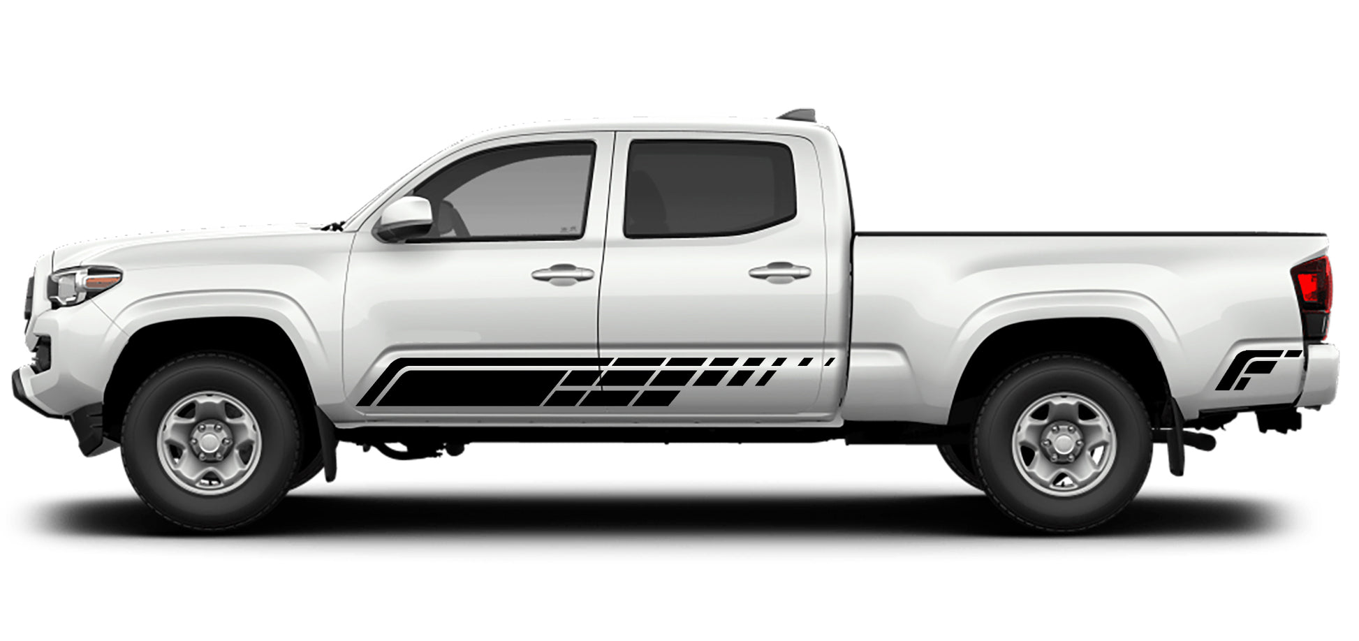 Toyota Tacoma Rocker Panel Side Stripes (Pair) : Vinyl Graphics Kit Fits (2016-2022)