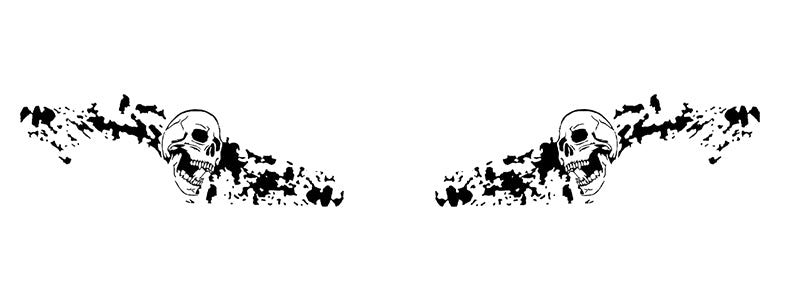 Skull nightmare side decals for dodge charger 2015 to 2023 models