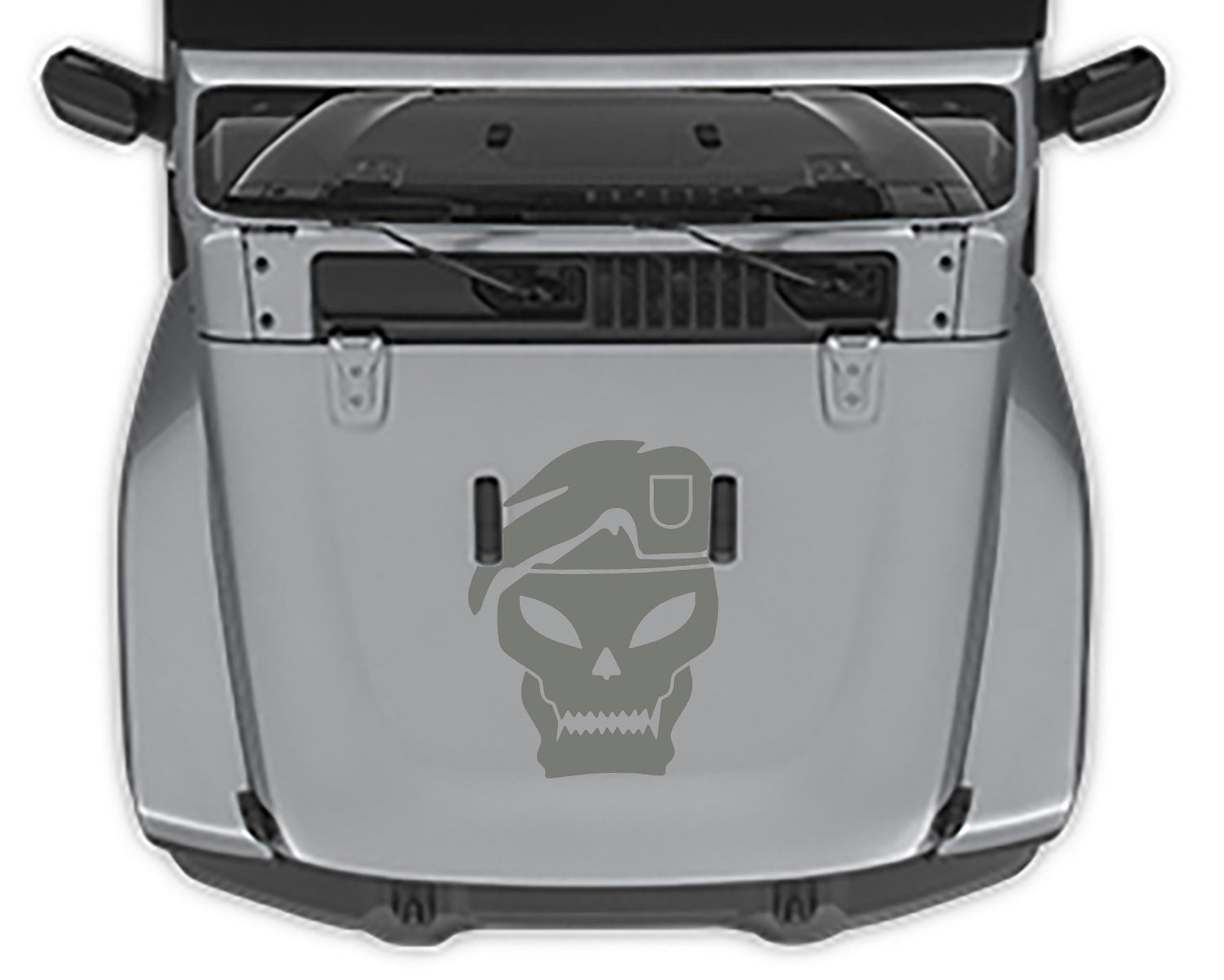 dpecial ops hood  decal for jeep wrangler jl gray