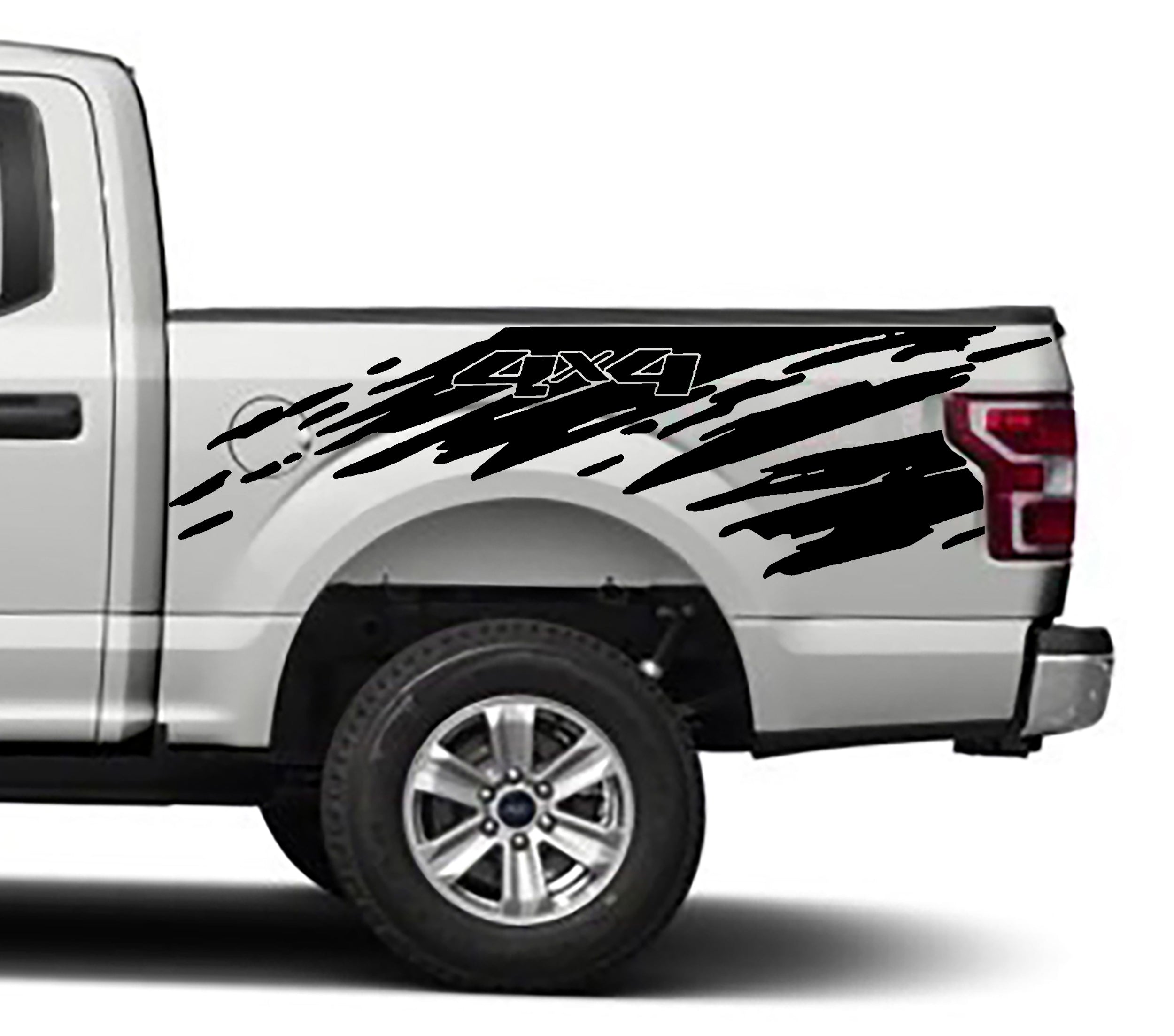 Ford F-150 Splatter 4x4 Bed Decals (Pair) : Vinyl Graphics Kit Fits (2015-2020)