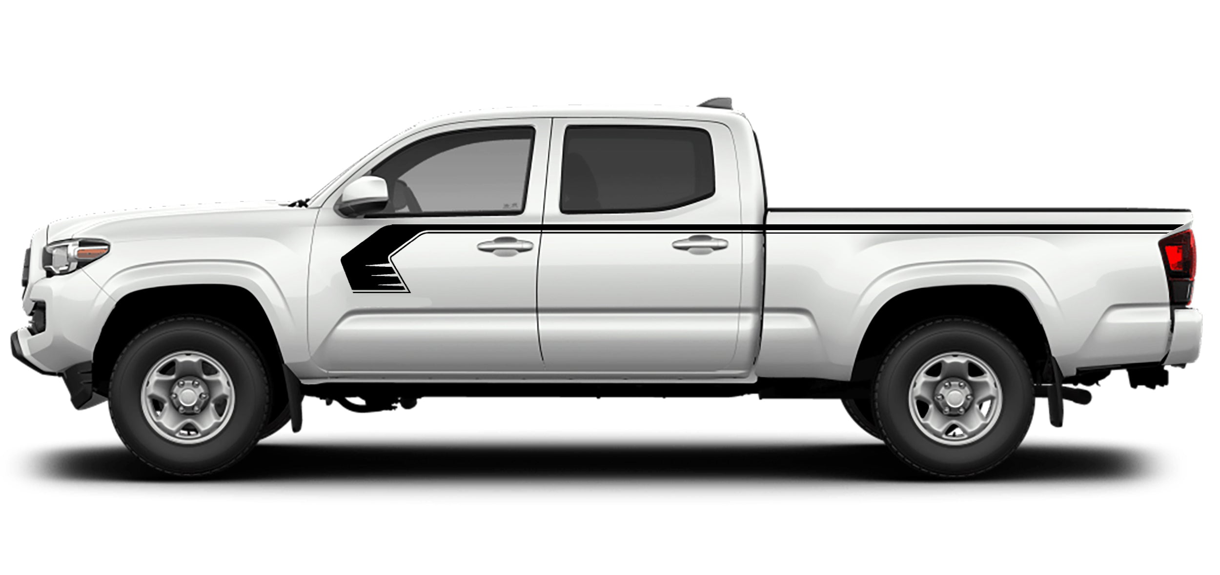 Toyota Tacoma Storm Upper Door Side Stripes (Pair) : Vinyl Graphics Kit Fits (2016-2022)