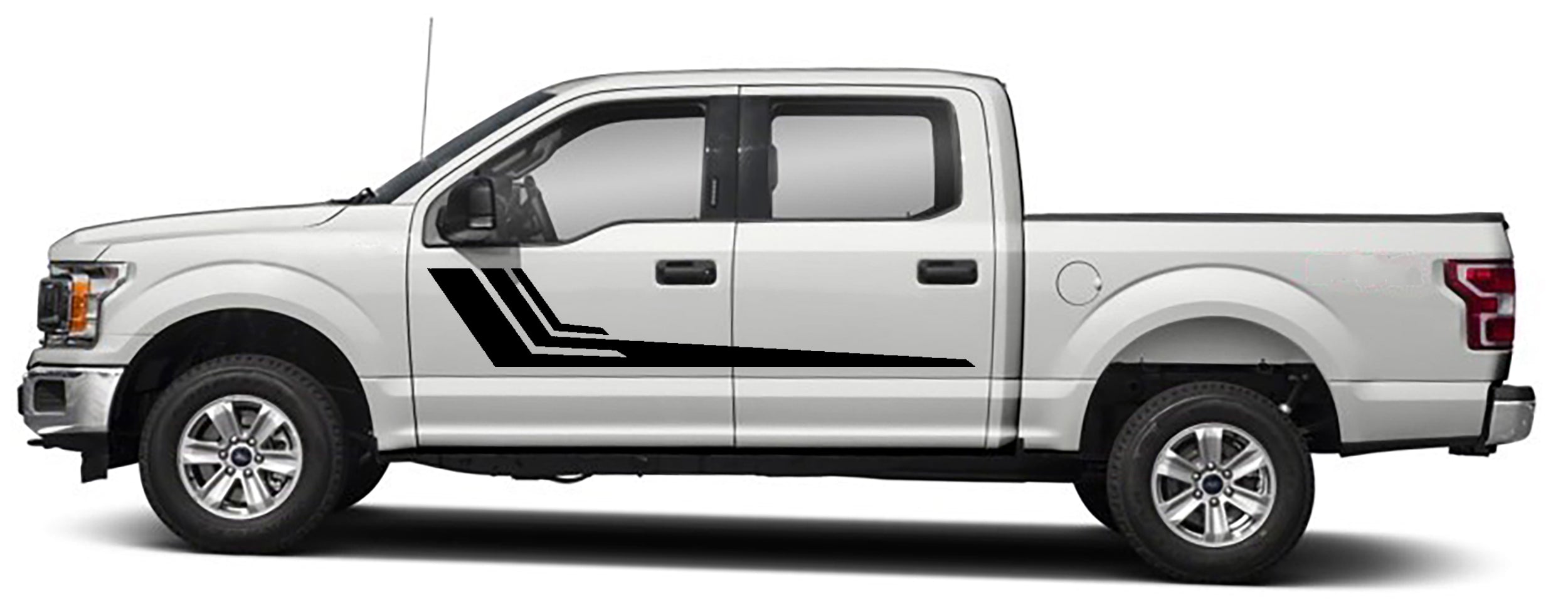 Ford F-150 Upper Body Hockey Stripes Decals : Vinyl Graphics Kit Fits (2015-2020)