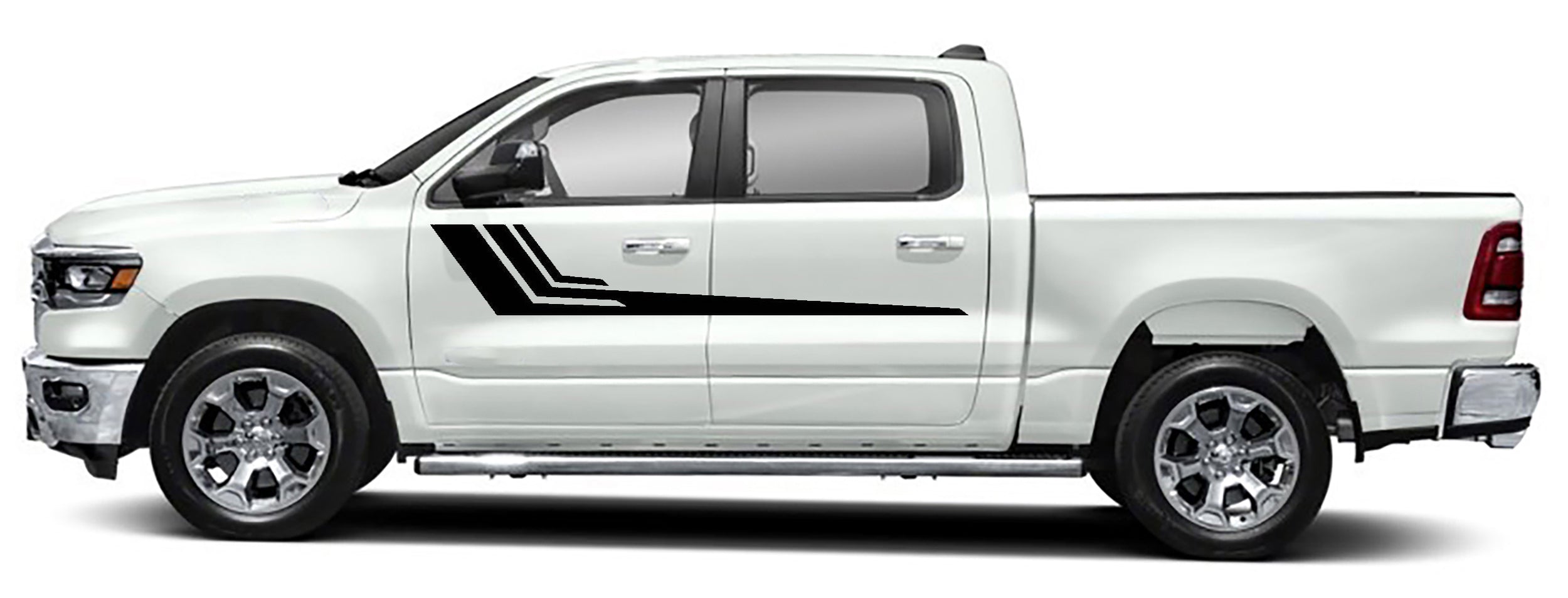 upper door hocky graphics for dodge ram 1500 2500 2019 to 2023 models black