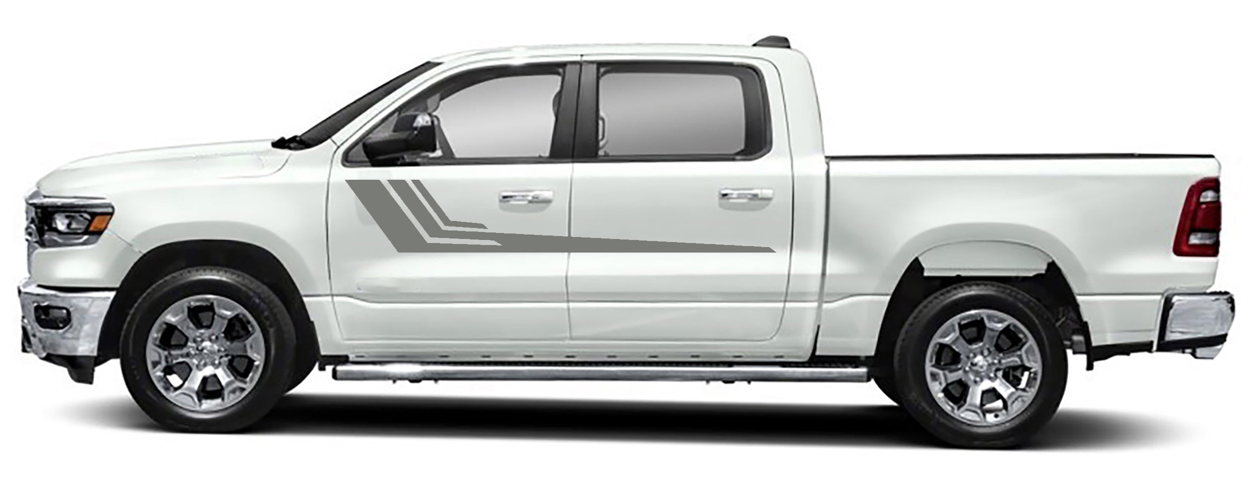 upper door hocky graphics for dodge ram 1500 2500 2019 to 2023 models gray