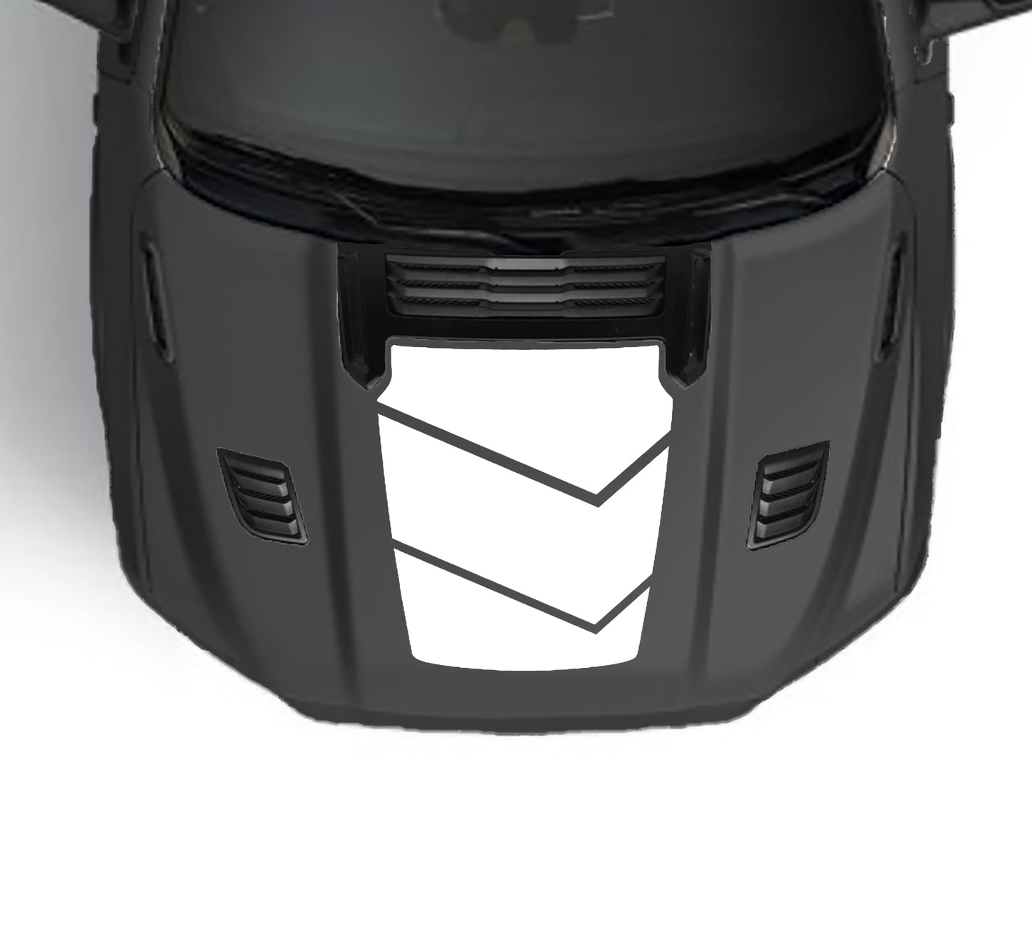 walker performance hood graphics for dodge ram 1500 2019 to 2023 models white