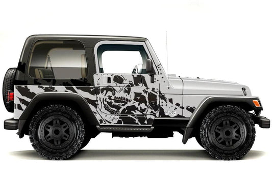 Jeep Wrangler (1999-2006) Custom Decals, Graphics and Stickers - Nightmare - Jkprostickers