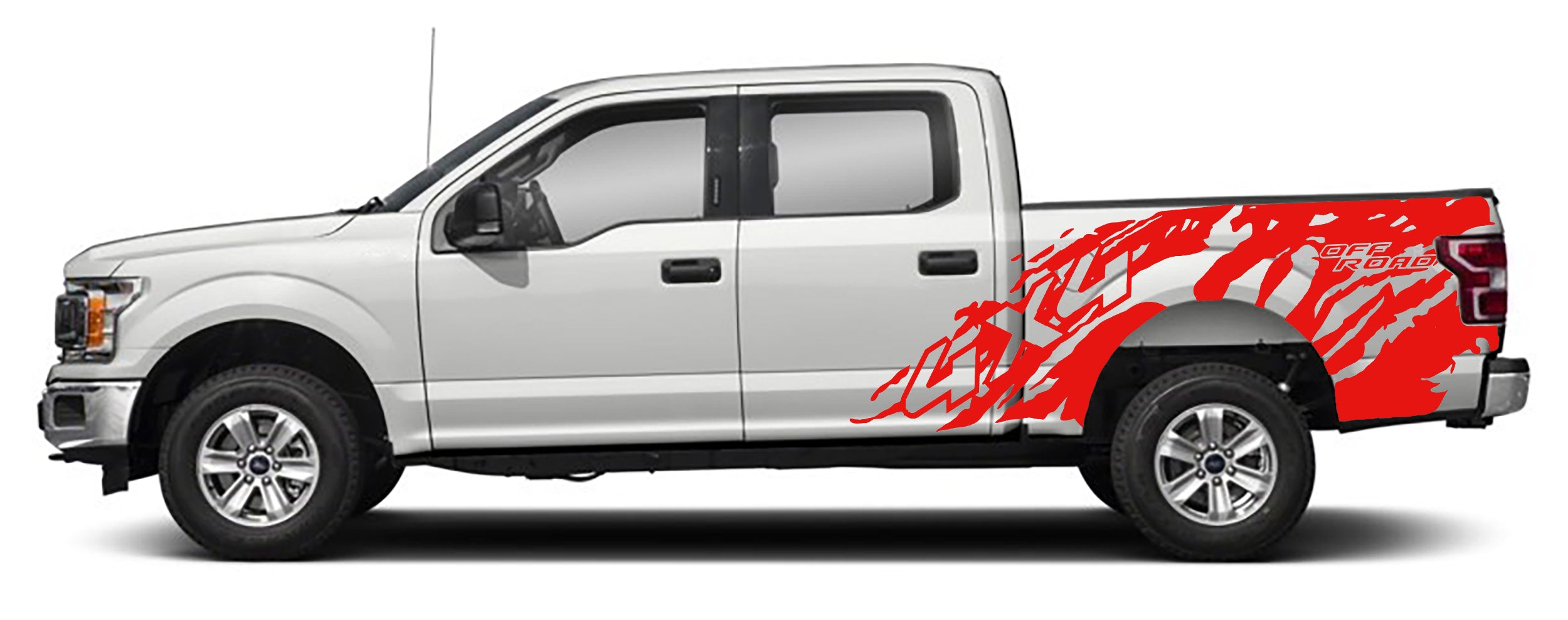 Ford F-150 4x4 Off Road Bed Decals (Pair) : Vinyl Graphics Kit Fits (2015-2020)