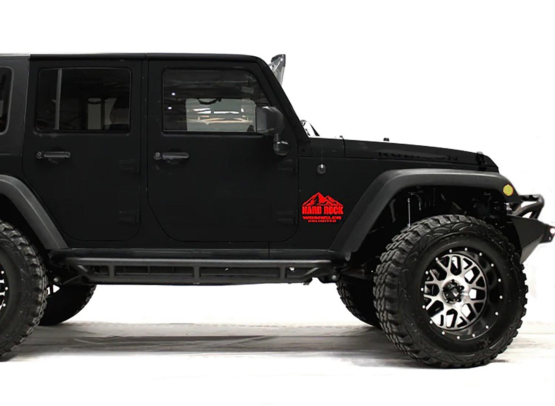 Jeep Wrangler JK (2007-2018) Custom Decals, Graphics and Stickers - Hard Rock Fender Kit - Jkprostickers