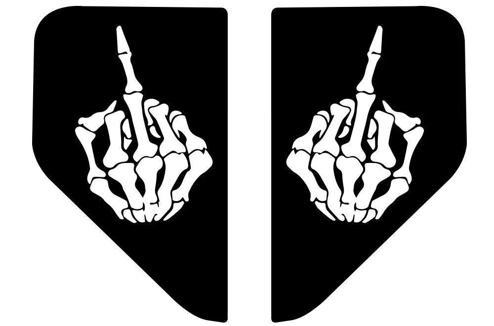 Ford F-150 (2009-2014) | Custom Decals, Graphics and Stickers - Skeleton Fingers Brake Light Kit - Jkprostickers
