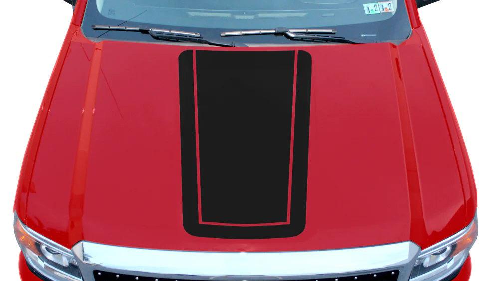 gmc sierra blackout 2 hood decal