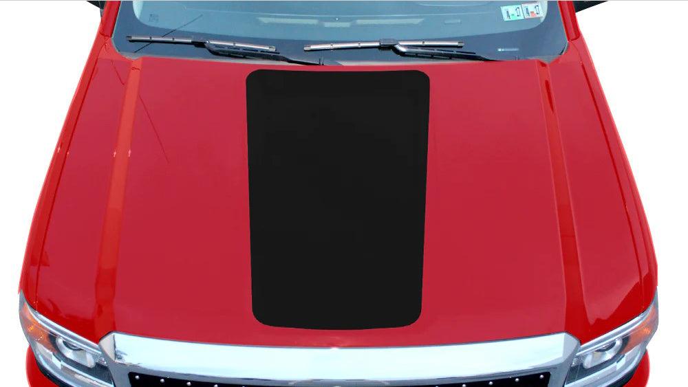 gmc sierra blackout hood decal