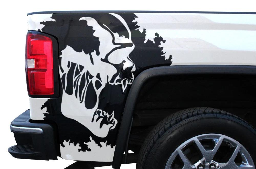 GMC Sierra 2014-2017 Custom Vinyl Decal, Graphics and Stickers - Scream Bed Kit - Jkprostickers