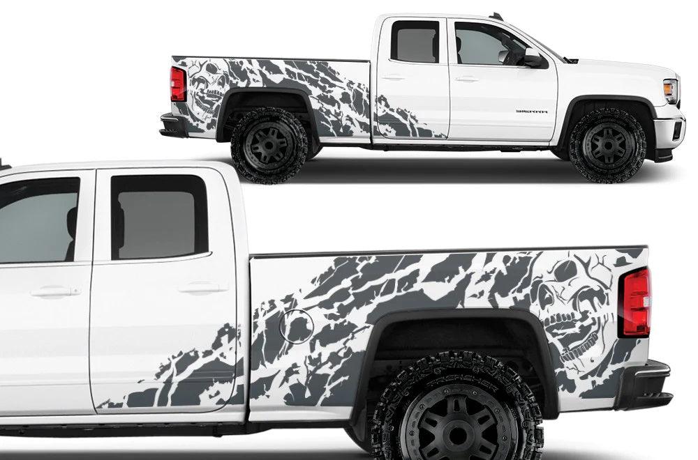 GMC Sierra 2014-2017 Custom Vinyl Decal, Graphics and Stickers - Nightmare Kit - Jkprostickers