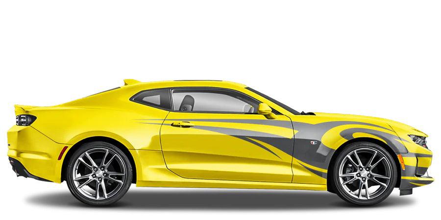 Chevrolet Camaro (2016 to 2018) Custom Decals, Graphics and Stickers - Trible Graphic Kit - Jkprostickers