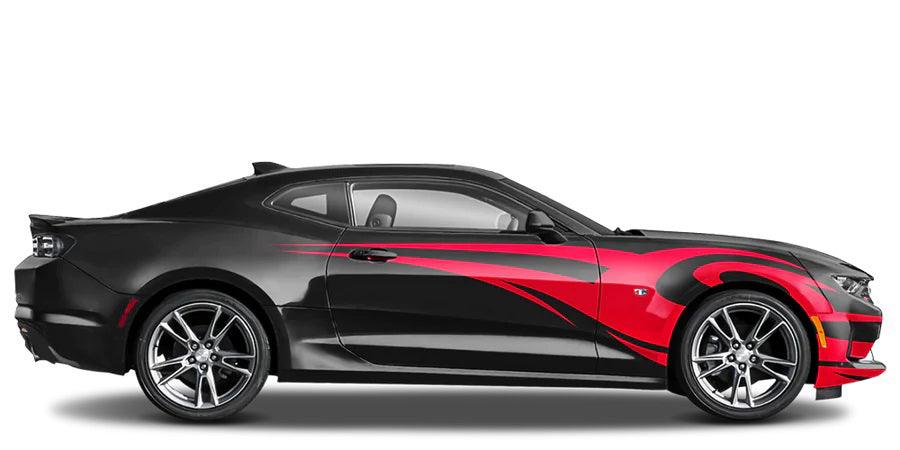 Chevrolet Camaro (2016 to 2018) Custom Decals, Graphics and Stickers - Trible Graphic Kit - Jkprostickers