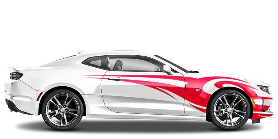 Chevrolet Camaro (2016 to 2018) Custom Decals, Graphics and Stickers - Trible Graphic Kit - Jkprostickers