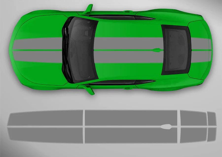 Chevrolet Camaro (2016 to 2018) models | Custom Decals, Graphics and Stickers - Contoured Racing Stripes - Jkprostickers