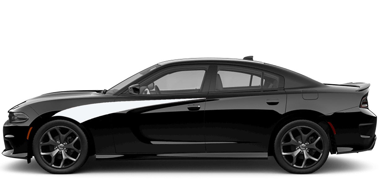 Dodge Charger Side Accent Stripes Decals (Pair) : Vinyl Graphics Kit Fits (2015-2023)