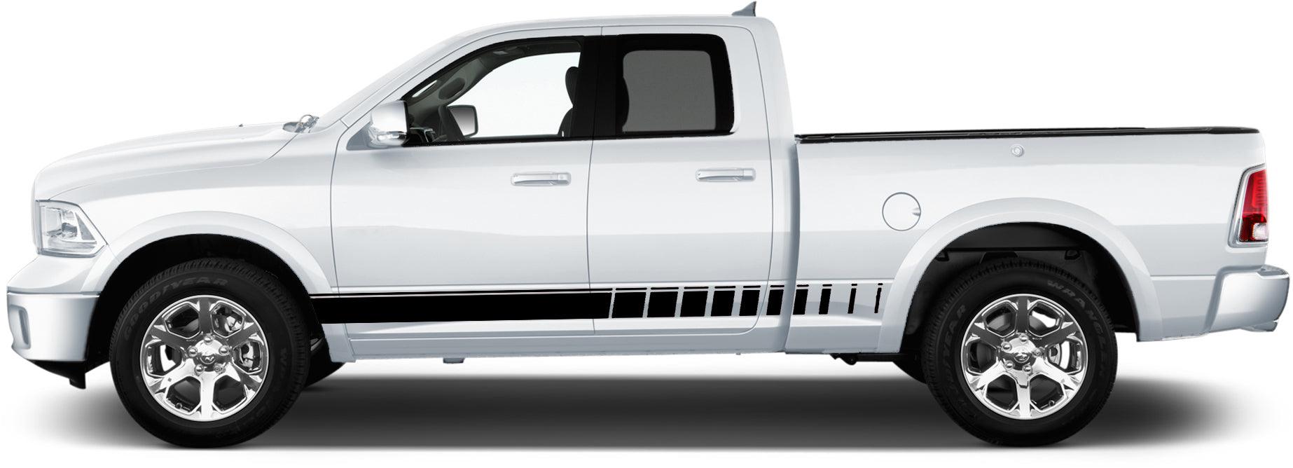 long side stripes for dodge ram 1500 2009 to 2018 models