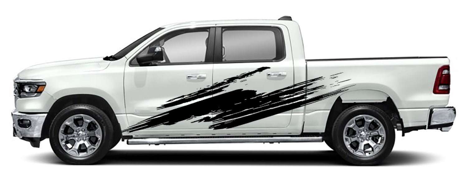 Side Mud Splash Decals For Dodge ram 1500 2019 to 2023 models