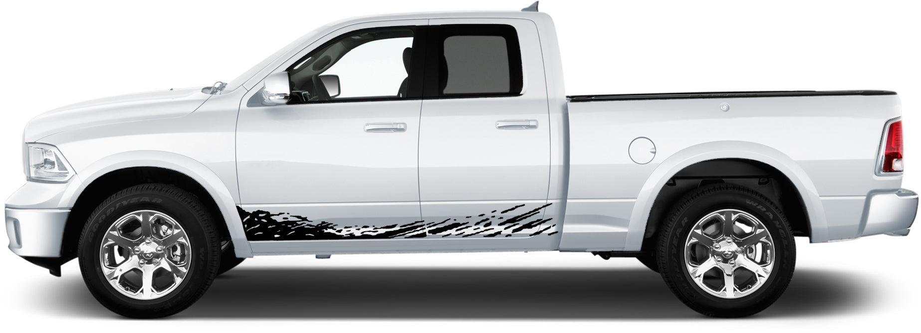 mud splash side stripe for dodge ram 2009 to 2018 models