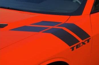 Dodge Challenger Hood Marks Decals