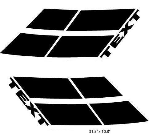 Dodge Challenger Hood Marks Decals