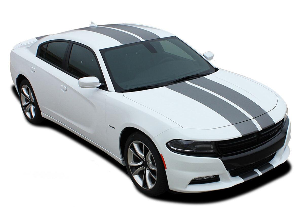 Dodge Charger Twin Full Body Stripes : Vinyl Graphics Kit Fits (2015-2023)