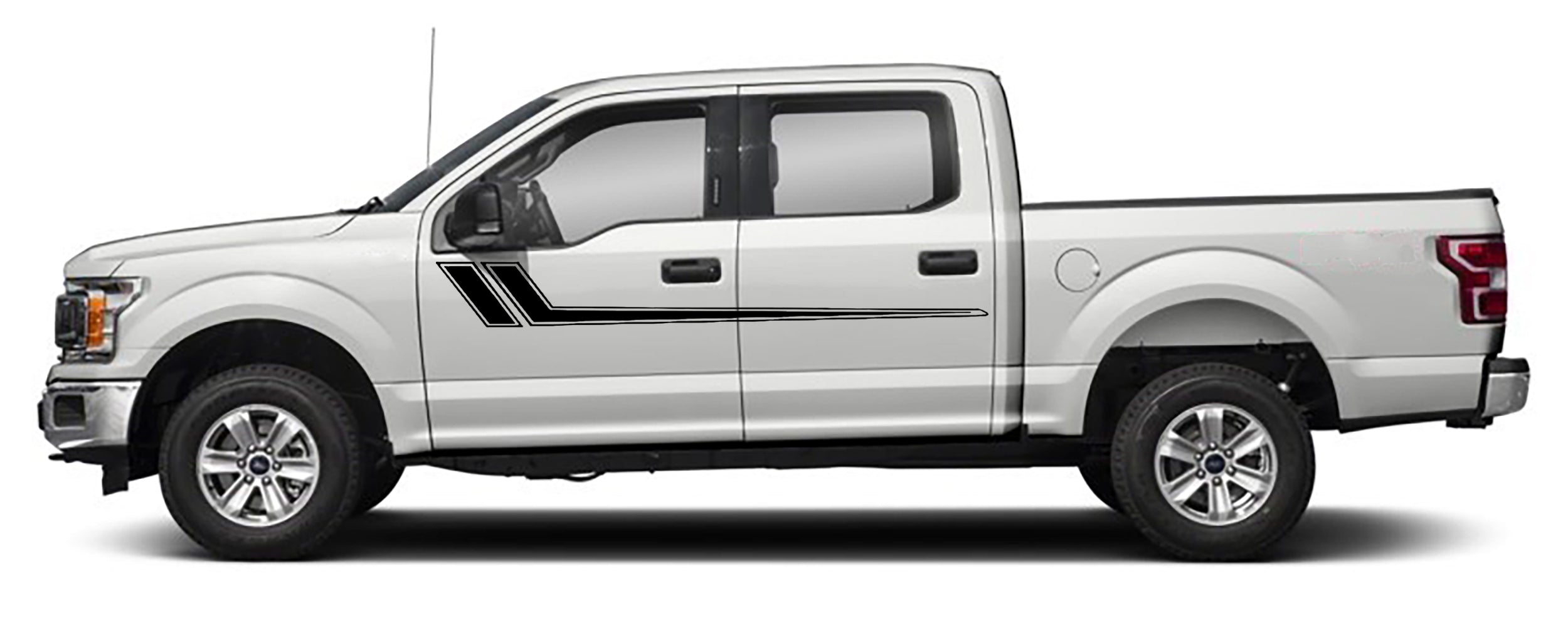 Ford F-150 Upper Door Stripes Decals (Pair) : Vinyl Graphics Kit Fits (2015-2020)