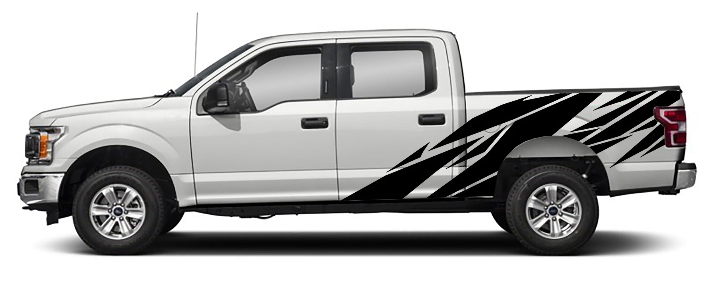 Ford F-150 Geometric Bed Decals (Pair) : Vinyl Graphics Kit Fits (2015-2020)