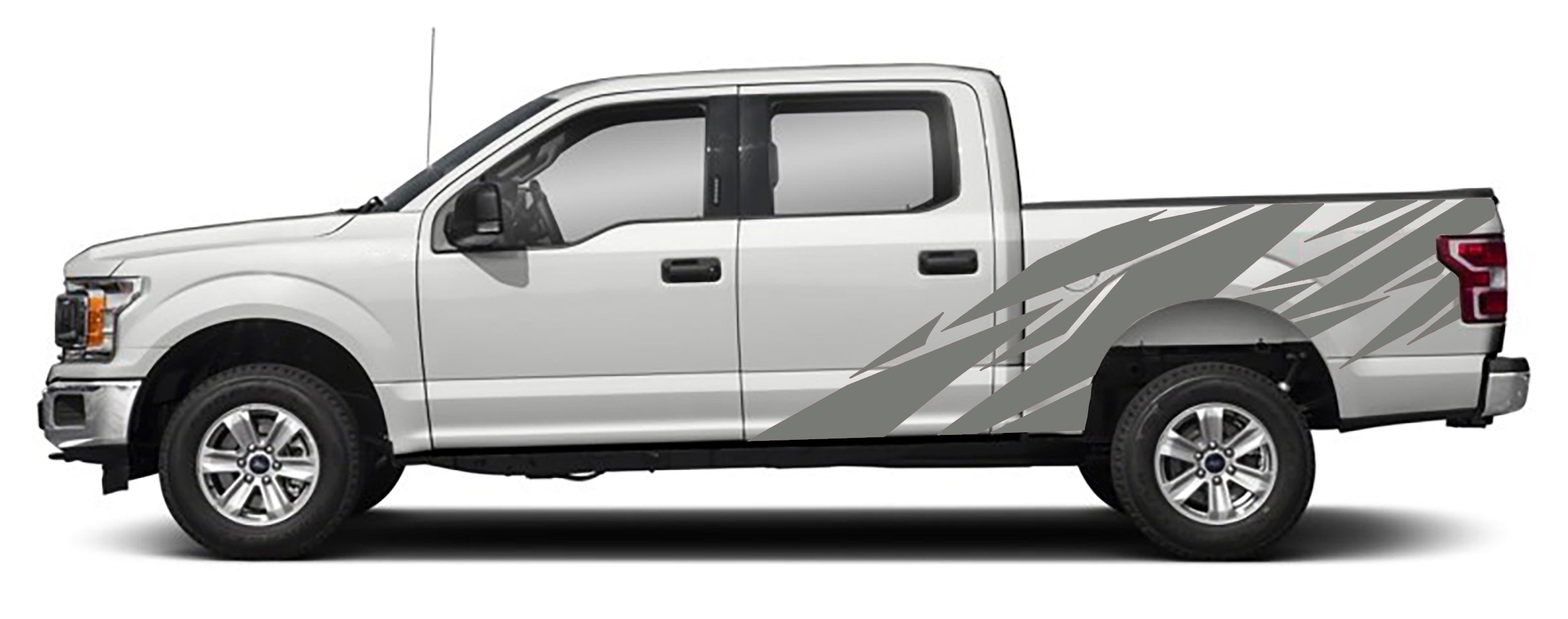 Ford F-150 Geometric Bed Decals (Pair) : Vinyl Graphics Kit Fits (2015-2020)