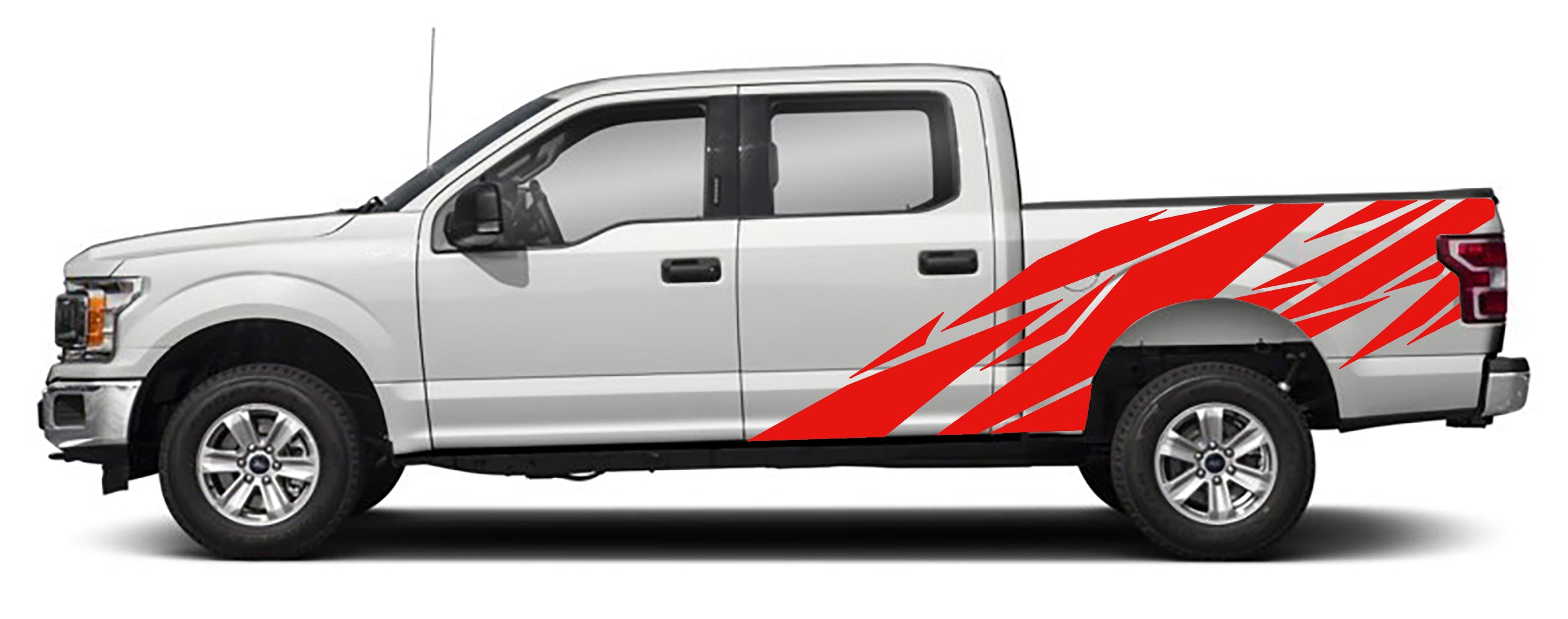 Ford F-150 Geometric Bed Decals (Pair) : Vinyl Graphics Kit Fits (2015-2020)