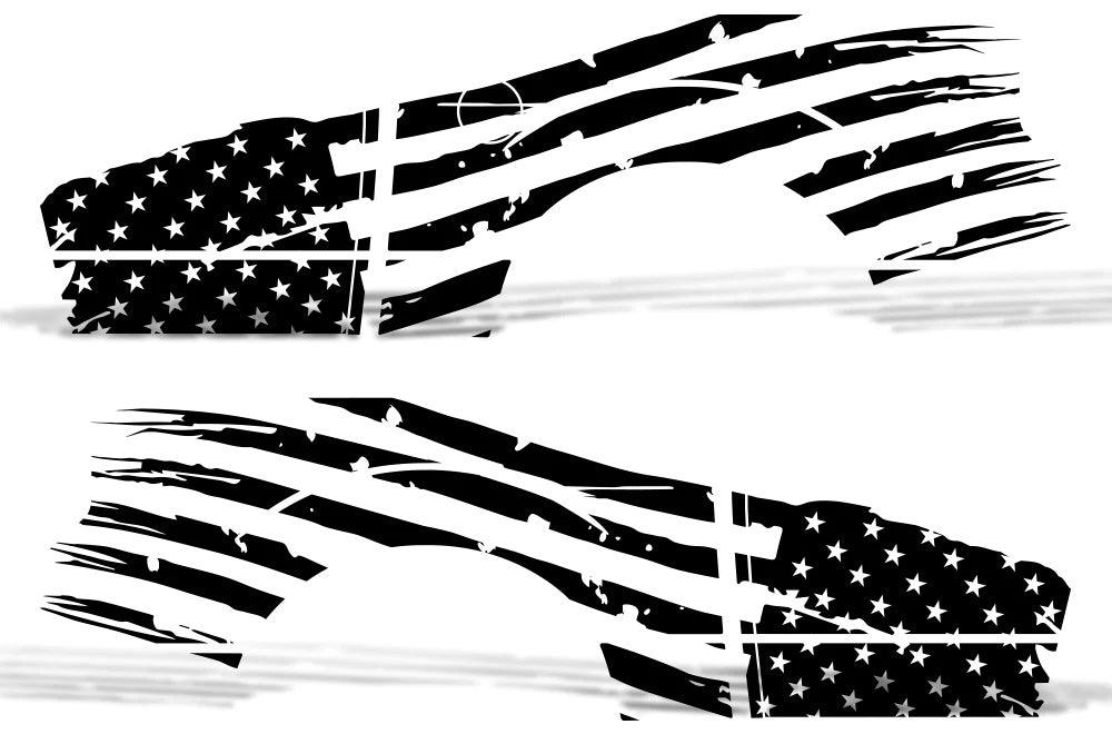 Ford F-150 (2009-2014) | Custom Decals, Graphics and Stickers - Patriot USA Flag Kit - Jkprostickers