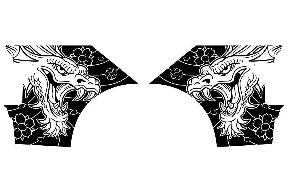 Ford F-150 (2015-2020) | Custom Decals, Graphics and Stickers - Dragon Bed Kit - Jkprostickers