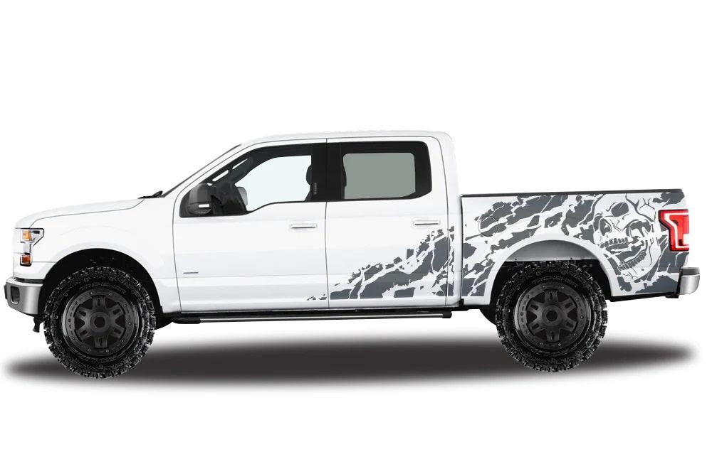 Ford F-150 SuperCrew (2015-2020) | Custom Decals, Graphics and Stickers - Nightmare Bed Kit - Jkprostickers