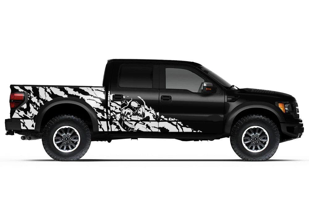 Ford F-150 SVT Raptor (2010-2014) Custom Decals, Graphics and Stickers - Nightmare Wrap Kit - Jkprostickers