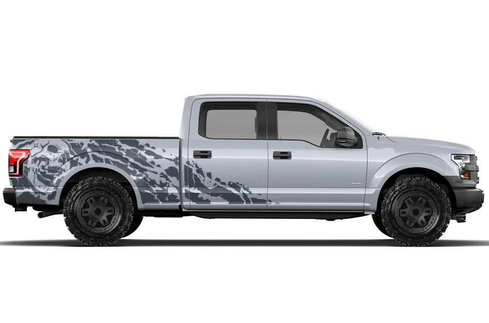 Ford F-150 SuperCrew (2015-2020) | Custom Decals, Graphics and Stickers - Nightmare Decal Kit - Jkprostickers
