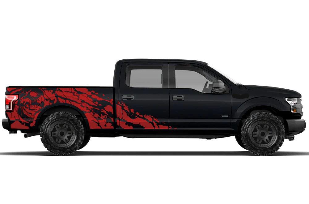 Ford F-150 SuperCrew (2015-2020) | Custom Decals, Graphics and Stickers - Nightmare Decal Kit - Jkprostickers