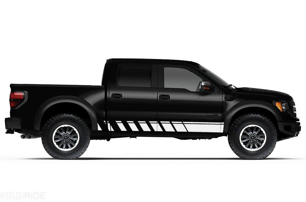 Ford F-150 SVT Raptor (2010-2014) Custom Decals, Graphics and Stickers - Rocker Panel Stripe Kit - Jkprostickers