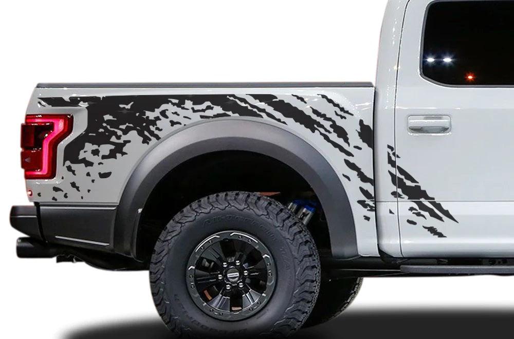 Ford F-150 SVT Raptor (2017-2020) Custom Vinyl Decals, Graphics and Stickers - Mud Splash Wrap Kit - Jkprostickers