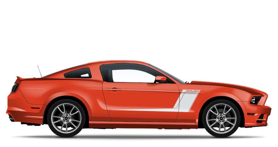 Ford Mustang (2005 to 2014) Custom Decals, Graphics and Stickers - Roush Racing Stripes Kit - Jkprostickers