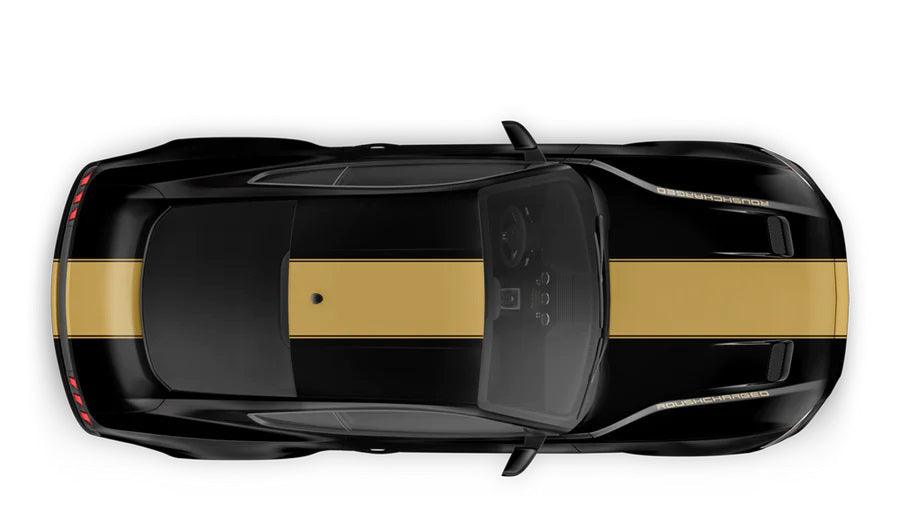 Ford Mustang (2015-2022) Custom Decals, Graphics and Stickers - Roush Stage 3 Racing Stripes - Jkprostickers