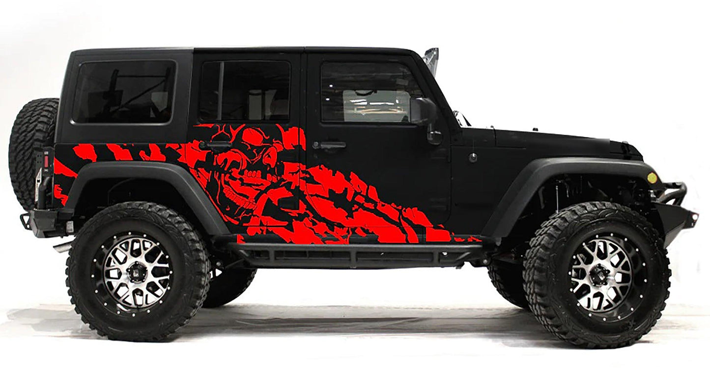 Jeep Wrangler JK (2007-2018) Custom Decals, Graphics and Stickers - Nightmare Kit - Jkprostickers