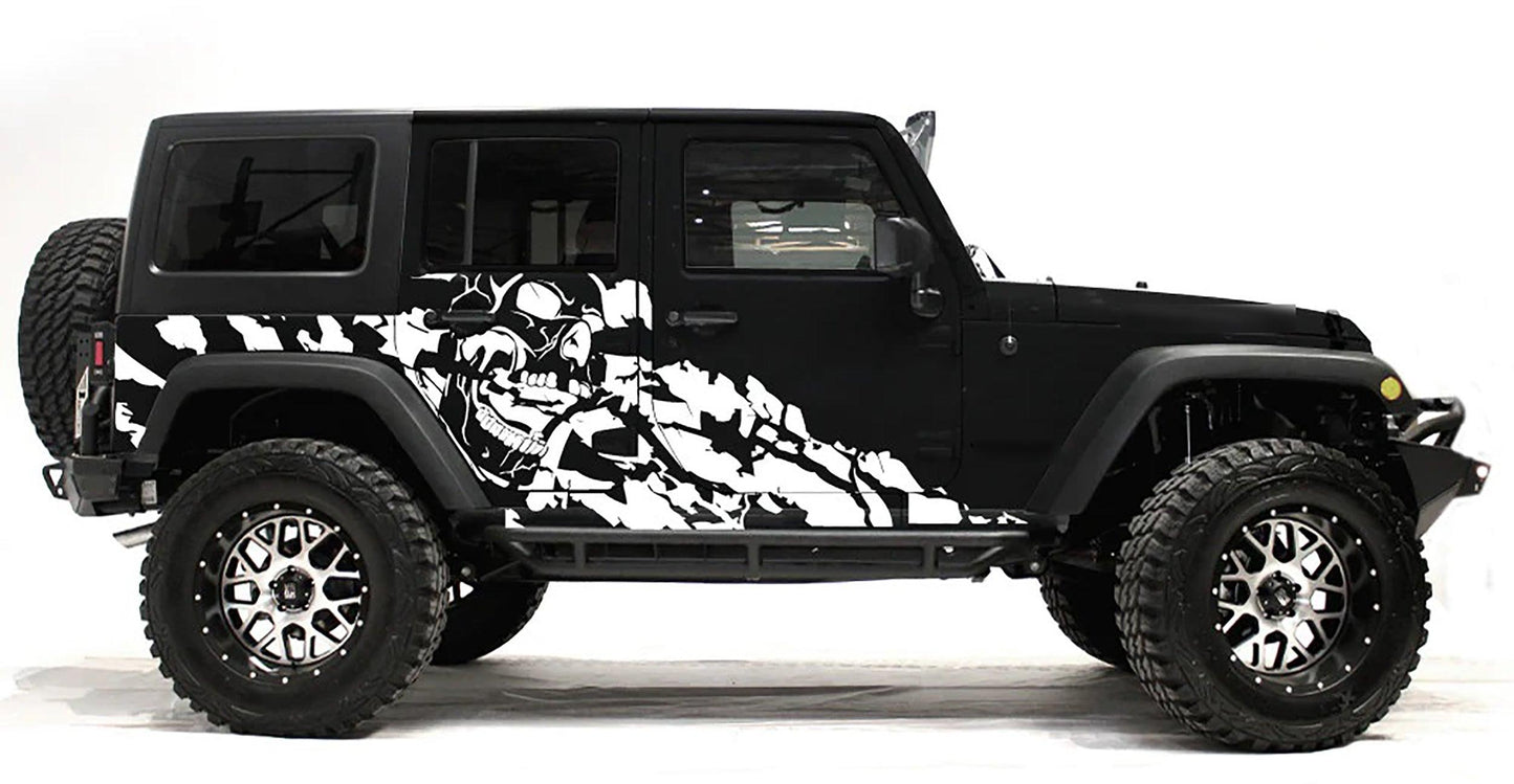 Jeep Wrangler JK (2007-2018) Custom Decals, Graphics and Stickers - Nightmare Kit - Jkprostickers
