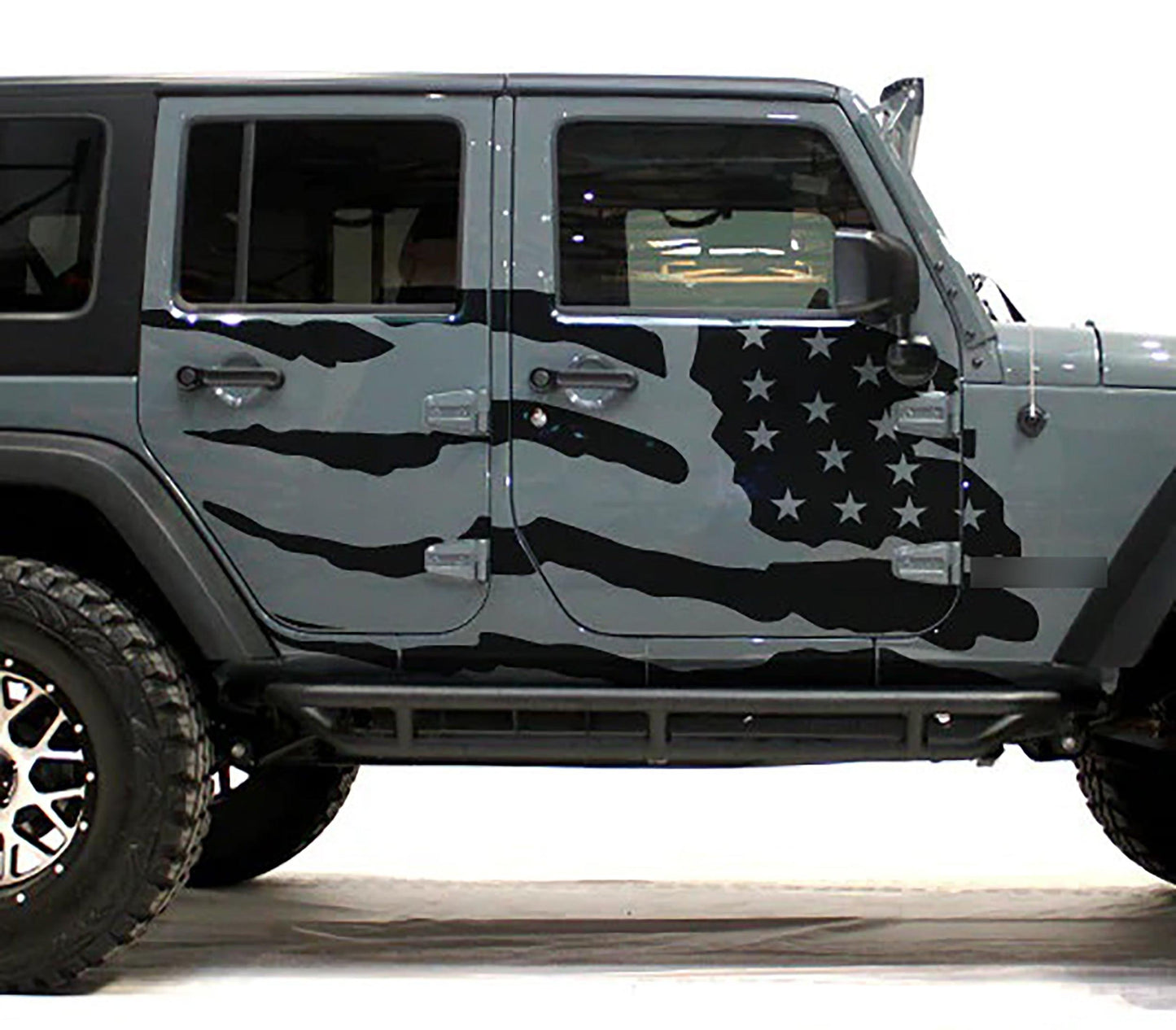 Jeep Wrangler JK (2007-2018) Custom Decals, Graphics and Stickers - USA Flag Kit - Jkprostickers