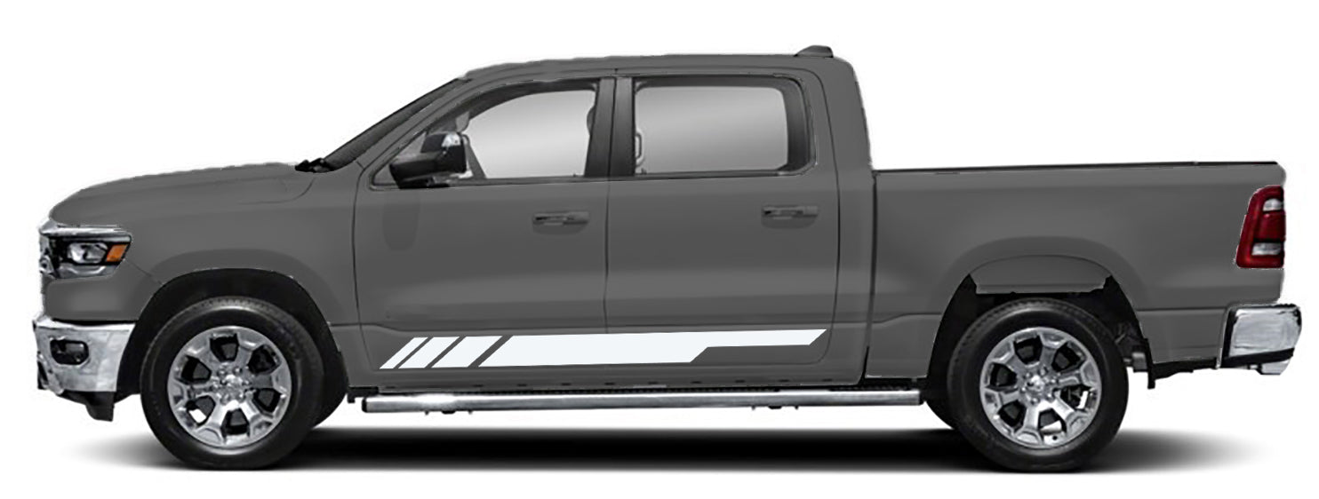 Lower Door Performance Accent Stripe Decal Kit for Dodge Ram 1500 5th Gen