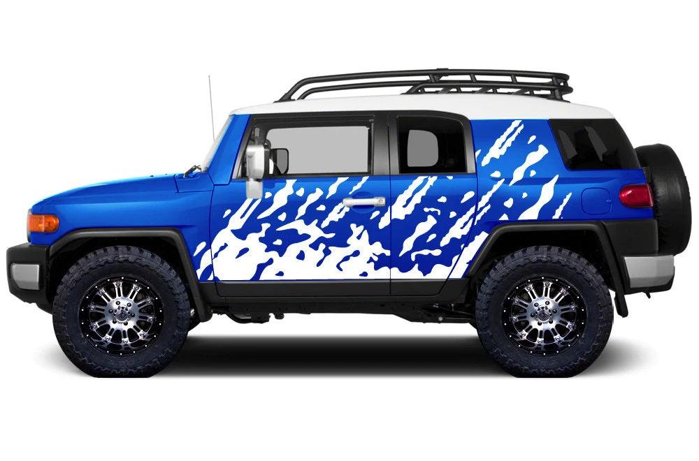 Toyota Fj Cruiser (2007-2014) Custom Vinyl Decals, Graphics and Stickers - Brust Style Wrap Kit - Jkprostickers