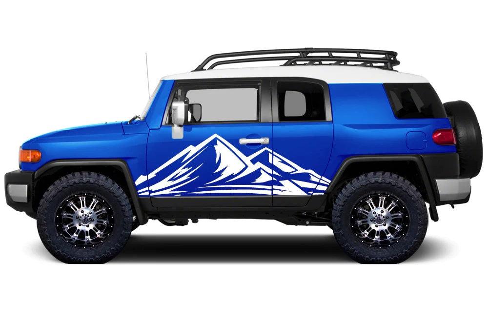 Toyota Fj Cruiser (2007-2014) Custom Vinyl Decals, Graphics and Stickers - Trek Style Side Kit - Jkprostickers