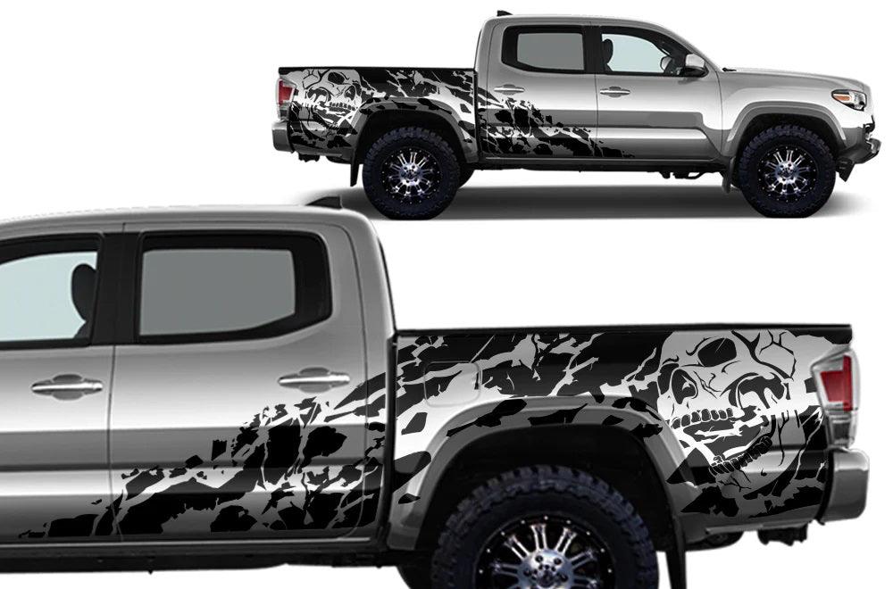 Toyota Tacoma Nightmare Side Decals (Pair) : Vinyl Graphics Kit Fits (2016-2022)