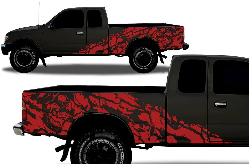 Toyota Tacoma (1995-2004) Custom Vinyl Decals, Graphics and Stickers - Nightmare Wrap Kit - Jkprostickers